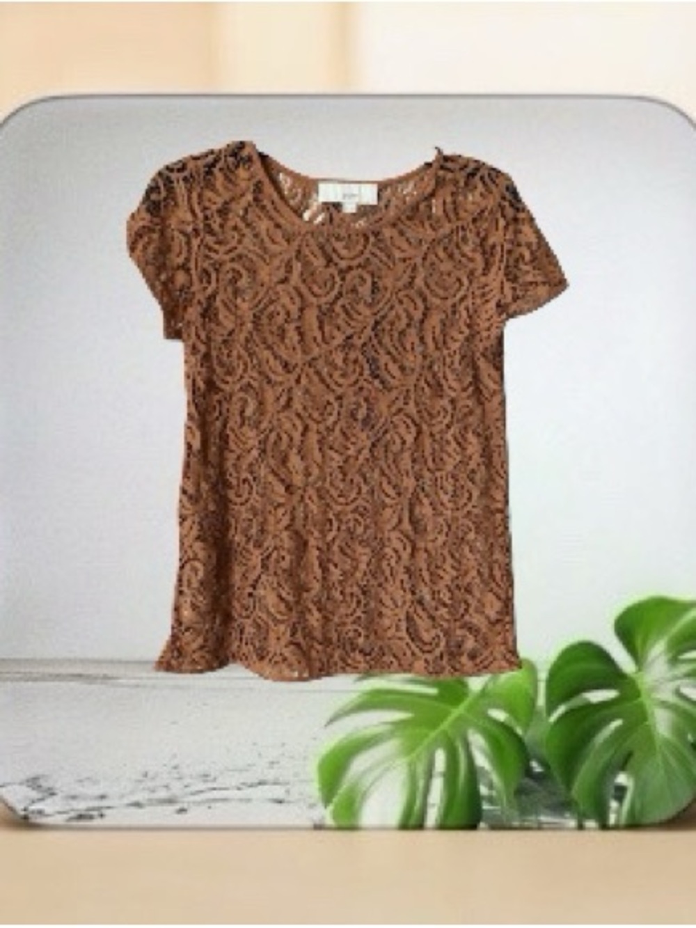 Women’s Ann Taylor LOFT SZ:S Short Sleeve Lace Top Excellent Preowned condition
